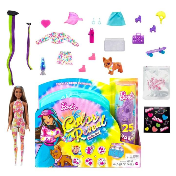 BARBIE COLOR REVEAL NEON LUTKA S PRIBOROM - MATTEL