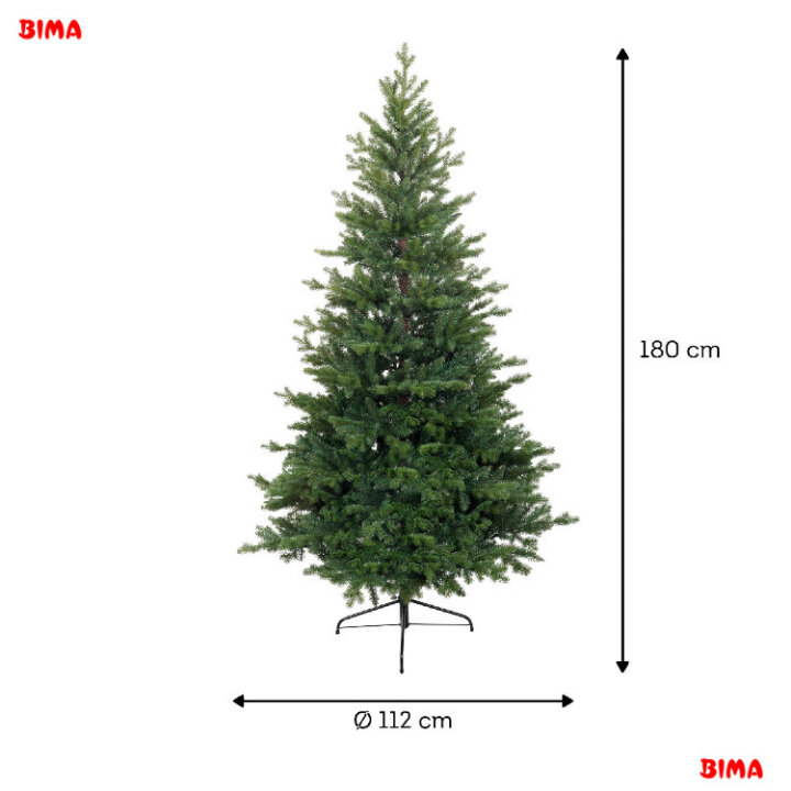BOŽIĆNO DRVCE ALISON PINE S METALNIM STALKOM 180 CM