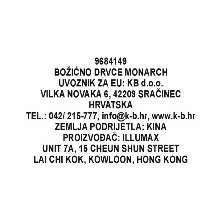 BOŽIĆNO DRVCE S METALNIM STALKOM 240 CM MONARCH PINE