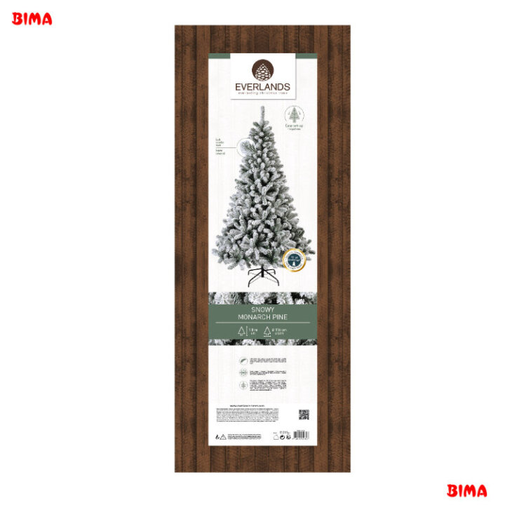 BOŽIĆNO DRVCE 180 CM MONARCH PINE SA SNIJEGOM I METALNIM STALKOM