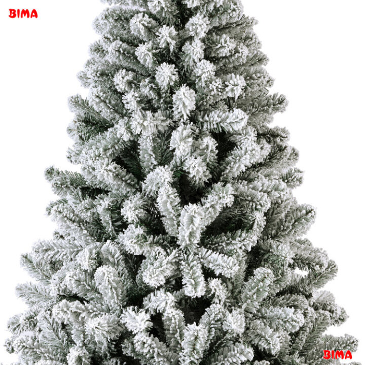 BOŽIĆNO DRVCE MONARCH PINE SA SNIJEGOM I METALNIM STALKOM 210 CM