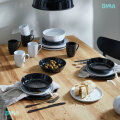 SERVIS ZA JELO PORCULANSKI 24 DIJELNI BLACK & WHITE