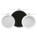 SERVIS ZA JELO PORCULANSKI 24 DIJELNI BLACK & WHITE