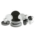 SERVIS ZA JELO PORCULANSKI 24 DIJELNI BLACK & WHITE