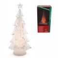 BOŽIĆNO DRVCE DEKORATIVNO AKRIL TRANSPARENT SA SVJETLOM 37 cm