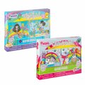 PUZZLE GLITER 24 DIJELNE 2/1 SORT MOTIVI - MORSKA SIRENA / JEDNOROG 20x25 cm