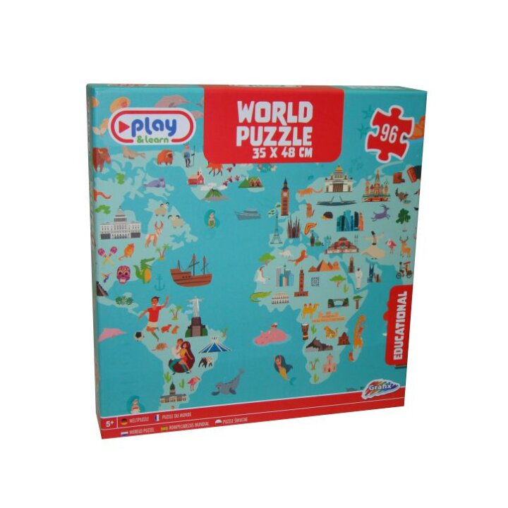 PUZZLE SVIJET 96 DIJELNE 35x48 cm