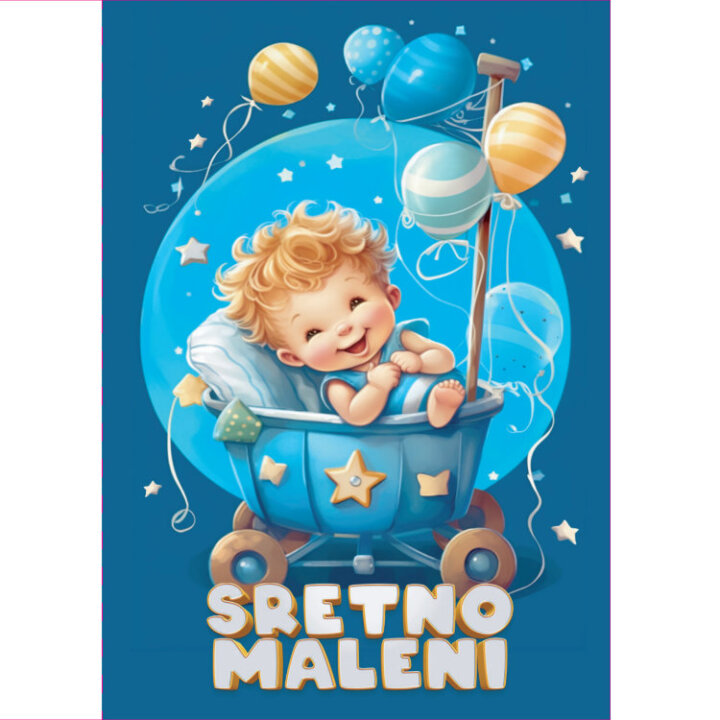 ČESTITKA ZA ROĐENJE - SRETNO MALENI