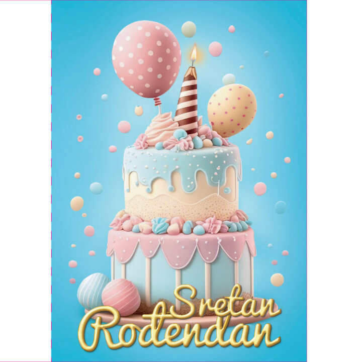 ČESTITKA ROĐENDANSKA - SRETAN ROĐENDAN - TORTA