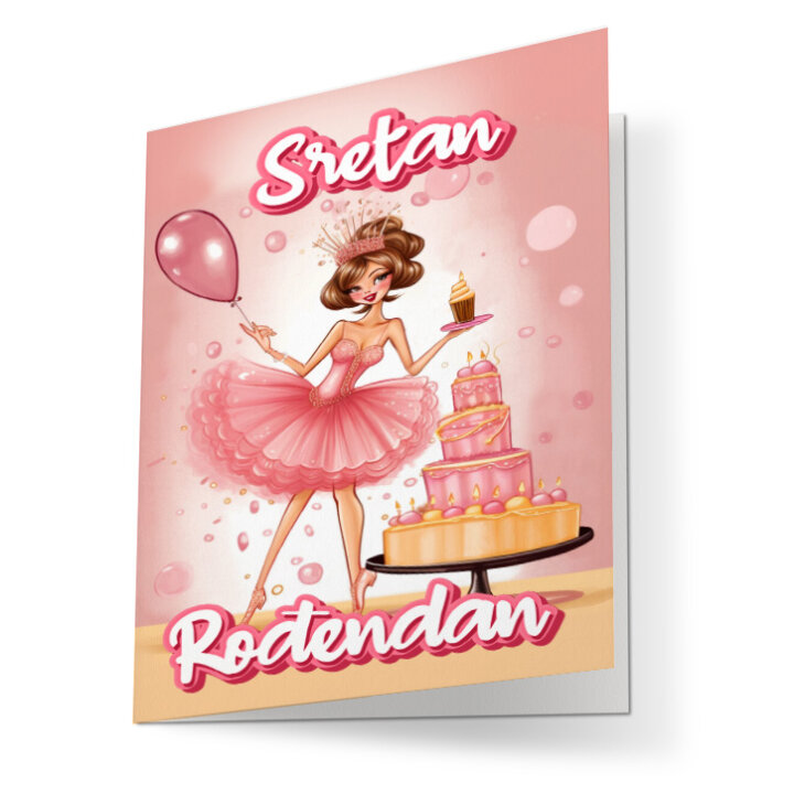 ČESTITKA ROĐENDANSKA - SRETAN ROĐENDAN - ROZA