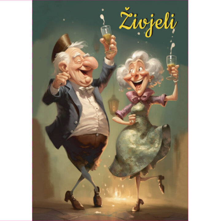 ČESTITKA - ŽIVJELI - VESELI PLESAČI