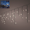 BOŽIĆNE LAMPICE ZAVJESA - TOPLO BIJELE LED 175/1 VANJSKE / UNUTARNJE S FUNKCIJAMA 750 CM
