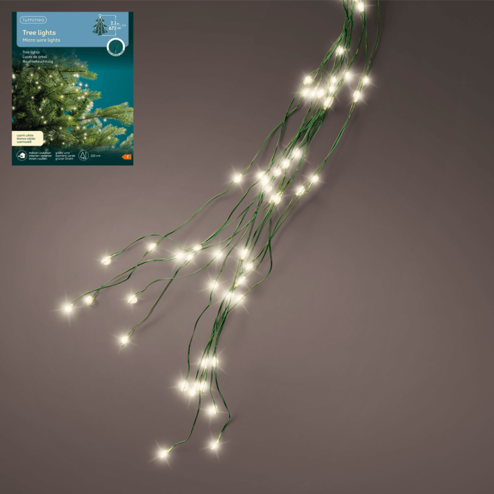 LED LAMPICE MICRO 672/1 TOPLO BIJELE VANJSKE 210 cm