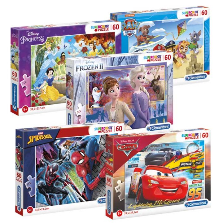 PUZZLE 60 DIJELNE DISNEY SORT - SUPER COLOR - CLEMENTONI