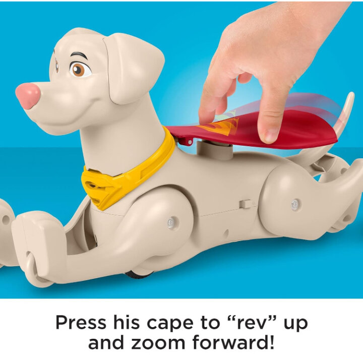 DC LEAGUE OF SUPERPETS PAS KRYPTO KOJI SE MIČE + ZVUK - MATTEL - FISHER PRICE