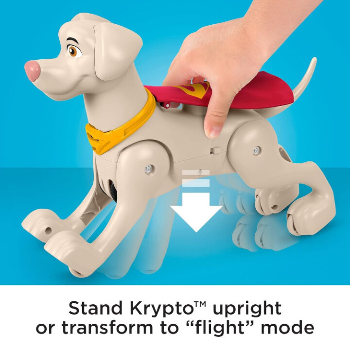 DC LEAGUE OF SUPERPETS PAS KRYPTO KOJI SE MIČE + ZVUK - MATTEL - FISHER PRICE
