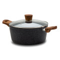 POSUDA ZA KUHANJE S POKLOPCEM i NEPRIJANJAJUĆIM PREMAZOM NATURE 4,5 L-25x16,5cm