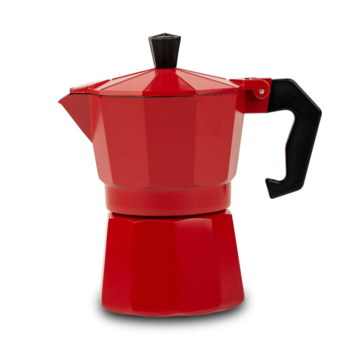 KAFETIJERA ZA KAVU ESPRESSO ZA 3 ŠALICE 150 mL TAURUS - CRVENO ALU