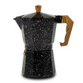 KAFETIJERA ZA ESPRESSO KAVU ZA 6 ŠALICA 300 mL NATURE - CRNO ALU