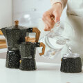 KAFETIJERA ZA ESPRESSO KAVU ZA 6 ŠALICA 300 mL NATURE - CRNO ALU