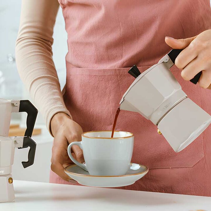 KAFETIJERA ZA KAVU ZA 6 ŠALICA 300 mL MISTY - BEŽ ALU