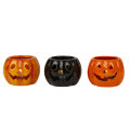 SVIJEĆNJAK HALLOWEEN TIKVA 6,5 cm - SORT