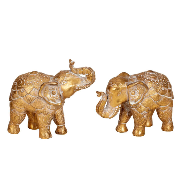 FIGURA SLON ZLATNI 7,5x10 cm - SORT