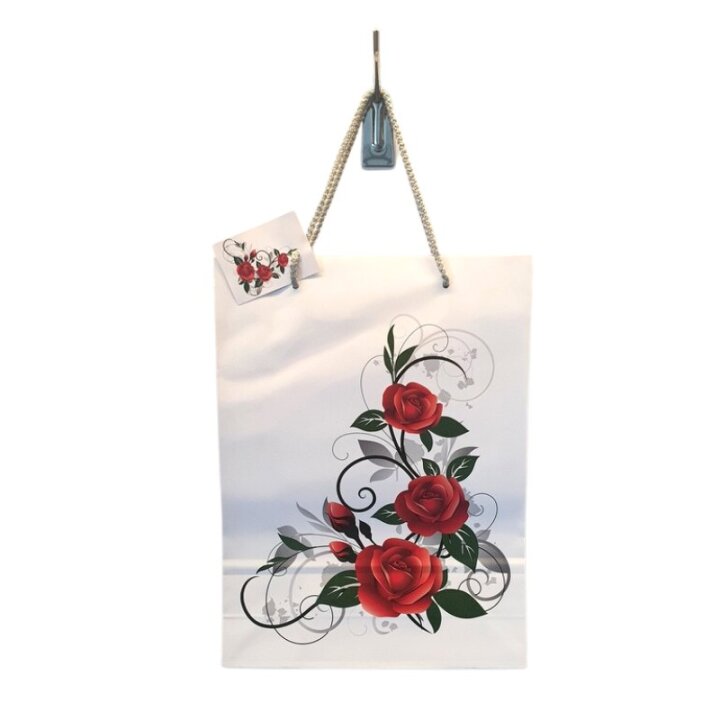 POKLON VREĆICA ECOBAG 24x8x32 cm - CRVENE RUŽE