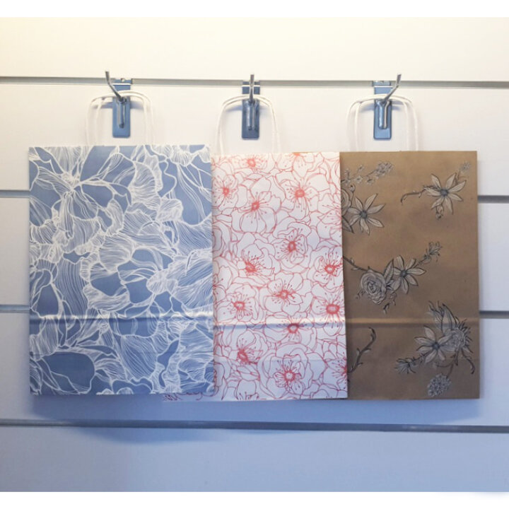 POKLON VREĆICA ECOBAG 24x10x32 cm - CVJETOVI SORT BOJE
