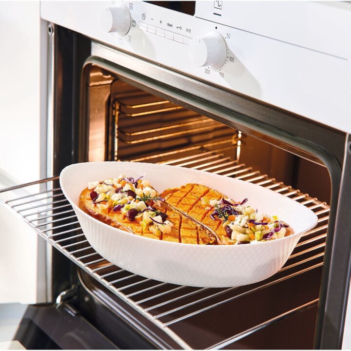PEKAČ OVALNI SMART CUISINE WAVY 32x20 cm - OPALNO STAKLO LUMINARC