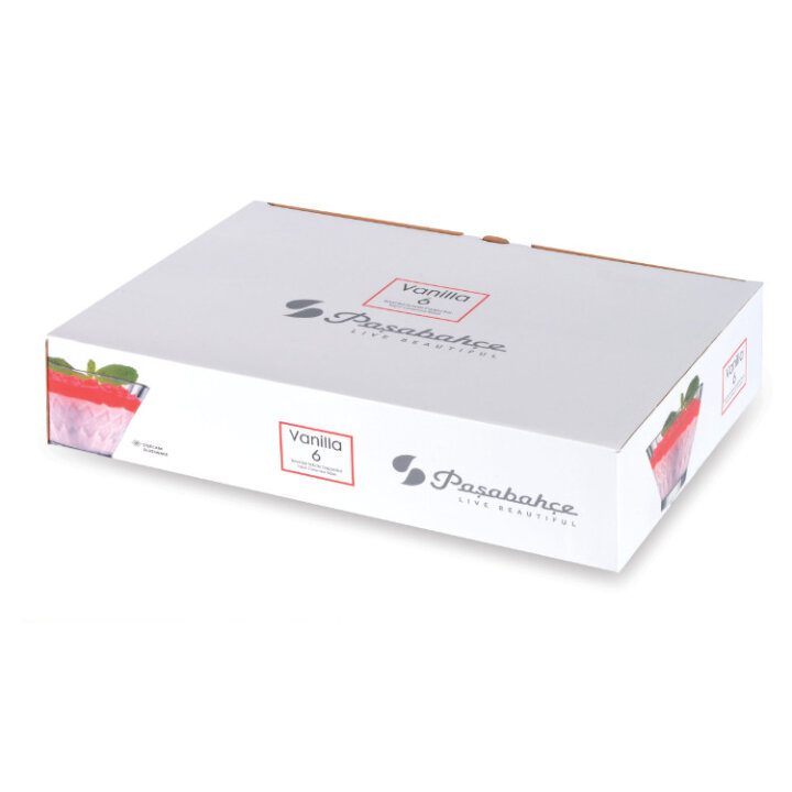 ZDJELICE ZA SLADOLED VANILLA STAKLENE 6/1 12 CM