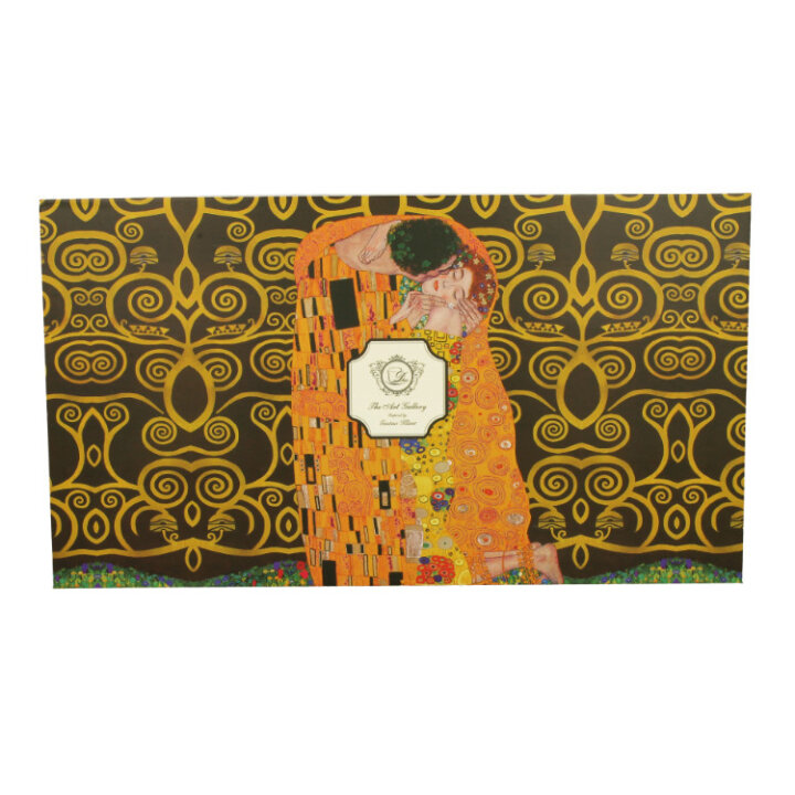 GUSTAV KLIMT ŠALICE ZA KAVU PORCULANSKE 6/1 280 ML U POKLON KUTIJI - THE KISS BROWN