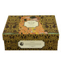 ŠALICE ZA KAVU PORCULANSKE 2/1 90 ML U POKLON KUTIJI - THE KISS BROWN BY GUSTAV KLIMT