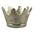KRUNA DEKORACIJA - STONEWARE SREBRNA 9,5x9,5 cm