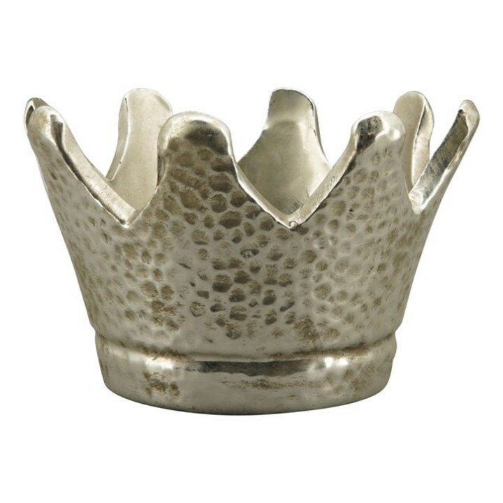 KRUNA DEKORACIJA - STONEWARE SREBRNA 9,5x9,5 cm