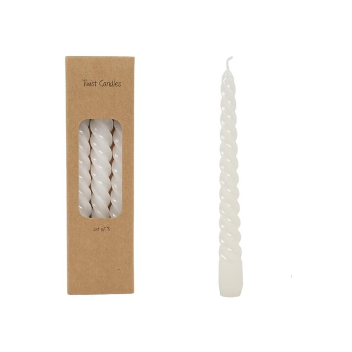 SVIJEĆE SPIRALNE 3/1 BIJELE 19 cm