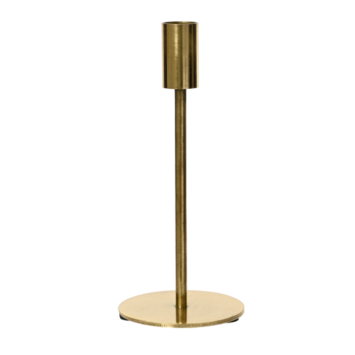SVIJEĆNJAK METALNI ZA JEDNU SVIJEĆU 20,5x9  cm - ZLATNA BOJA