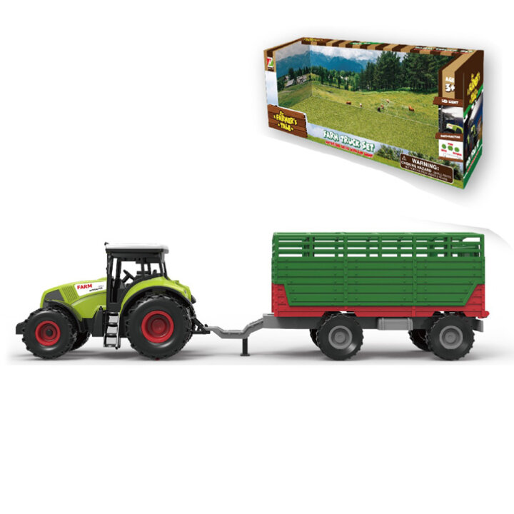 DJEČJI TRAKTOR FARMA S PRIKOLICOM U KUTIJI