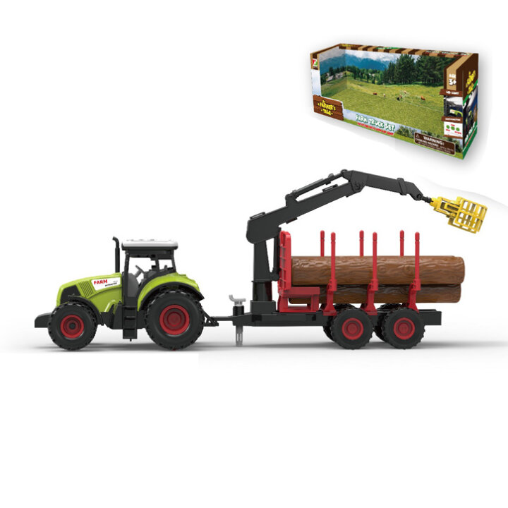 TRAKTOR FARMA S PRIKOLICOM I DIZALICOM U KUTIJI