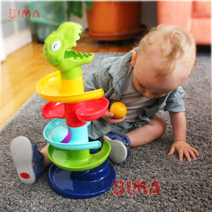 DINOSAUR SPIRALNI TORANJ S KUGLICAMA