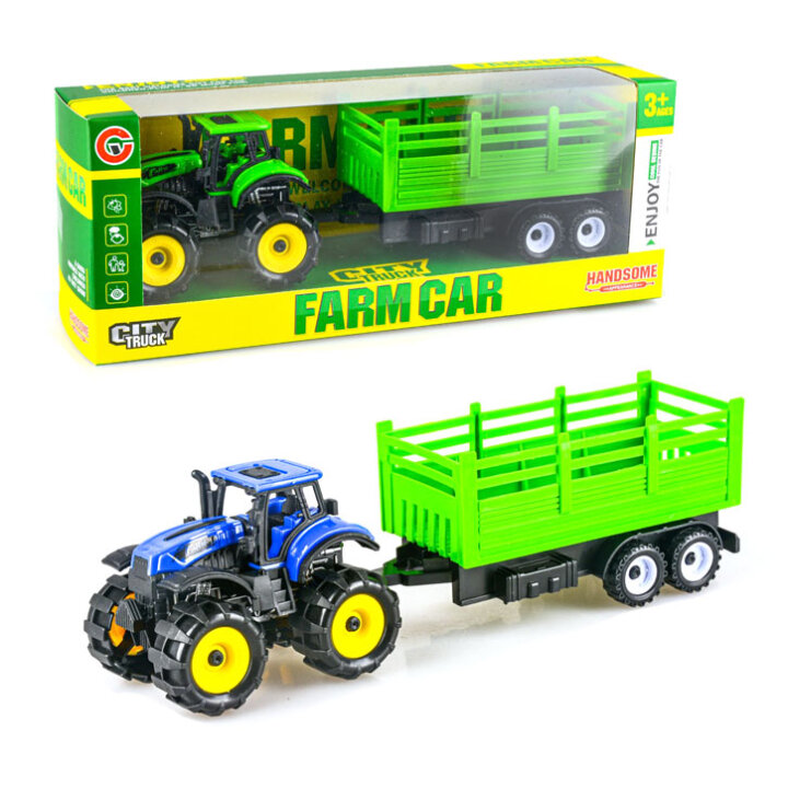 TRAKTOR IGRAČKA FARMA S PRIKOLICOM U KUTIJI