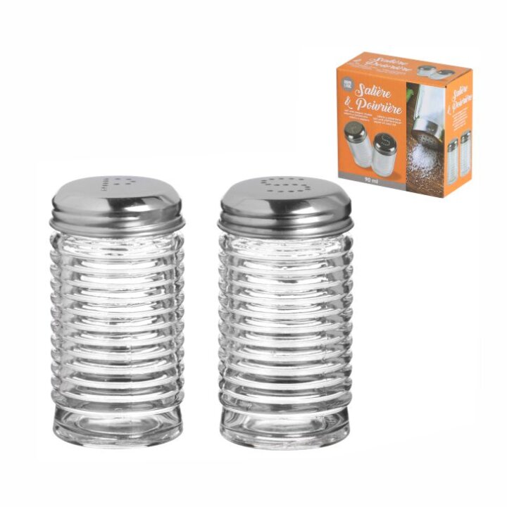 POSUDICE ZA SOL I PAPAR SET 2/1 STAKLENI 90ml