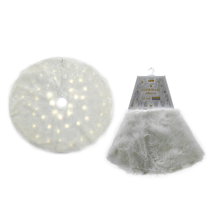 DEKORATIVNI POKRIVAČ ZA STALAK BORA S LED SVJETLOM NA BATERIJE 90 cm