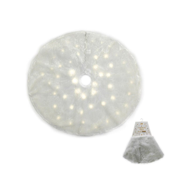 DEKORATIVNI POKRIVAČ ZA STALAK BORA S LED SVJETLOM NA BATERIJE 90 cm