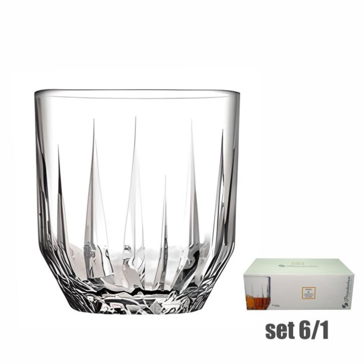 ČAŠE ECHO WHISKEY STAKLENE 6/1 300 mL