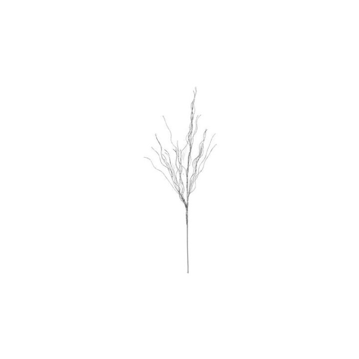 DEKORACIJA SREBRNA GRANA S GLITERIMA 65 cm