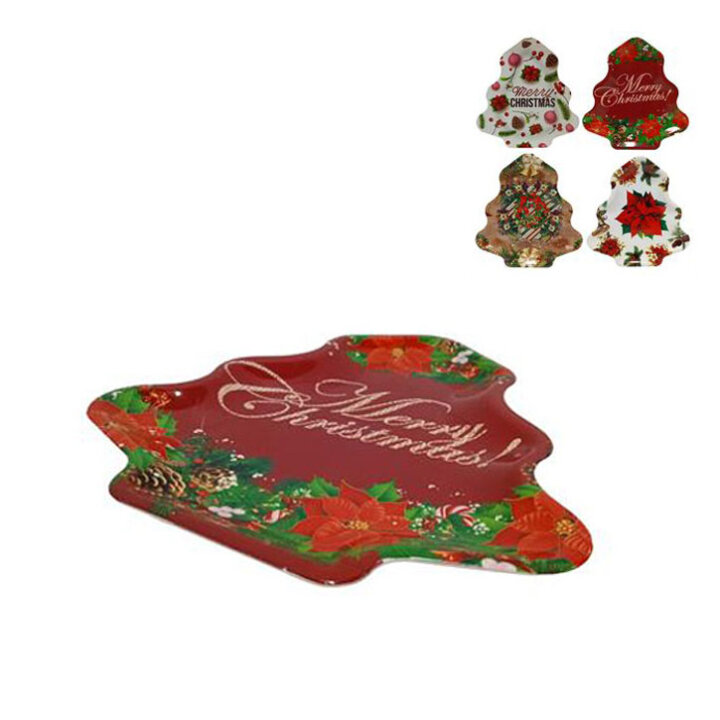 BOŽIĆNI PLADANJ PVC OBLIK BOŽIĆNO DRVCE SORT 32 cm