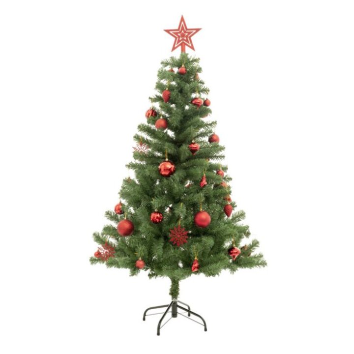 BOŽIĆNO DRVCE S UKRASIMA 39 KOMADA 150 cm