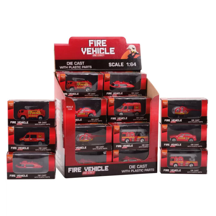 VATROGASNO VOZILO 1:64 U KUTIJI - SORT MODELI