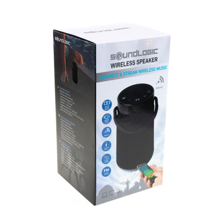 BEŽIČNI ZVUČNIK BLUETOOTH 10,5x10,5x18 CM- SOUNDLOGIC